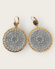 SANTIBE - Boucles d'oreilles SOLENE - Platine - Préciser tiges droites ou clips