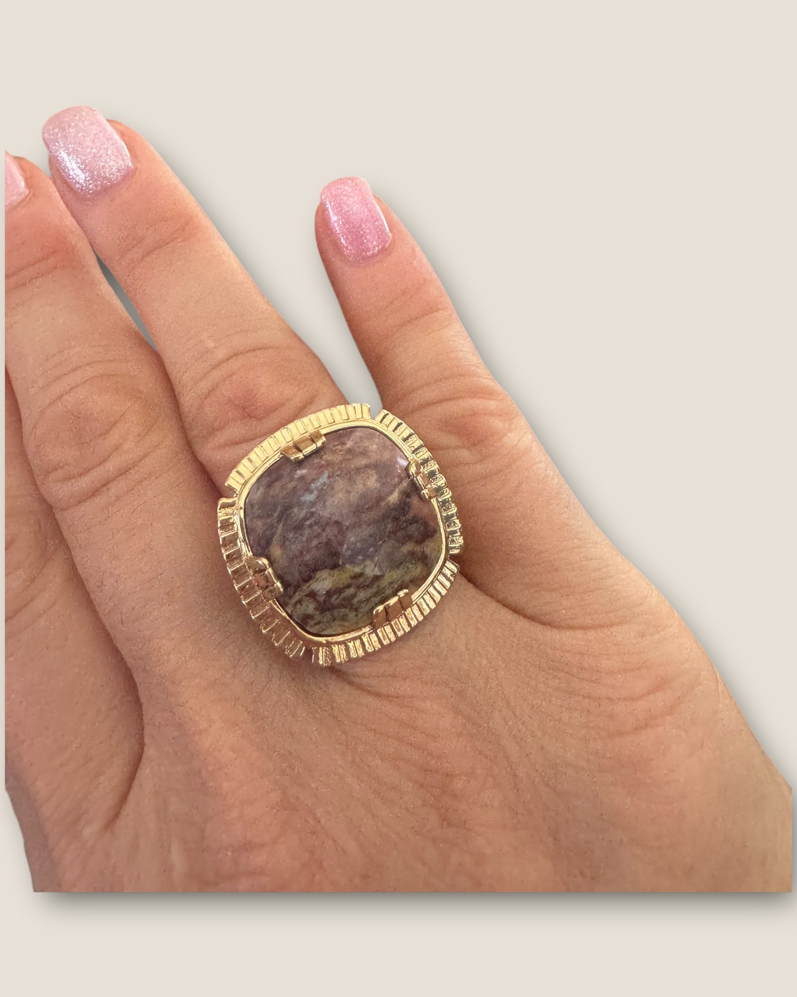 GAS BIJOUX - Bague ARTY chevalière dorée à l’or fin - Nouvelle forme -