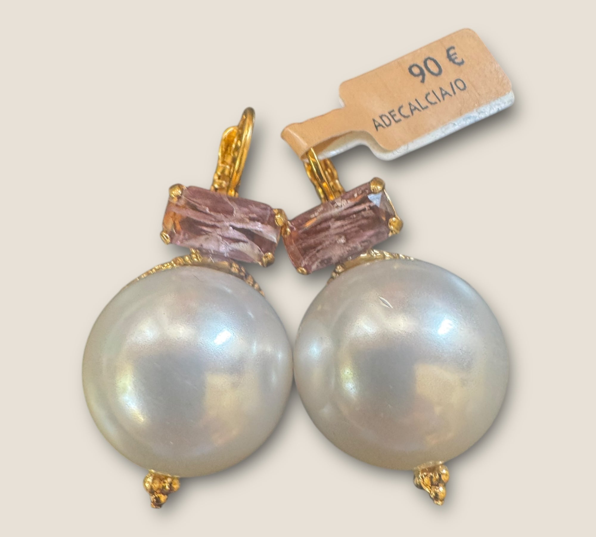GAS BIJOUX - Boucles d'oreilles DECALCIA - Blanche et mauve
