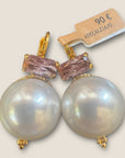 GAS BIJOUX - Boucles d'oreilles DECALCIA - Blanche et mauve