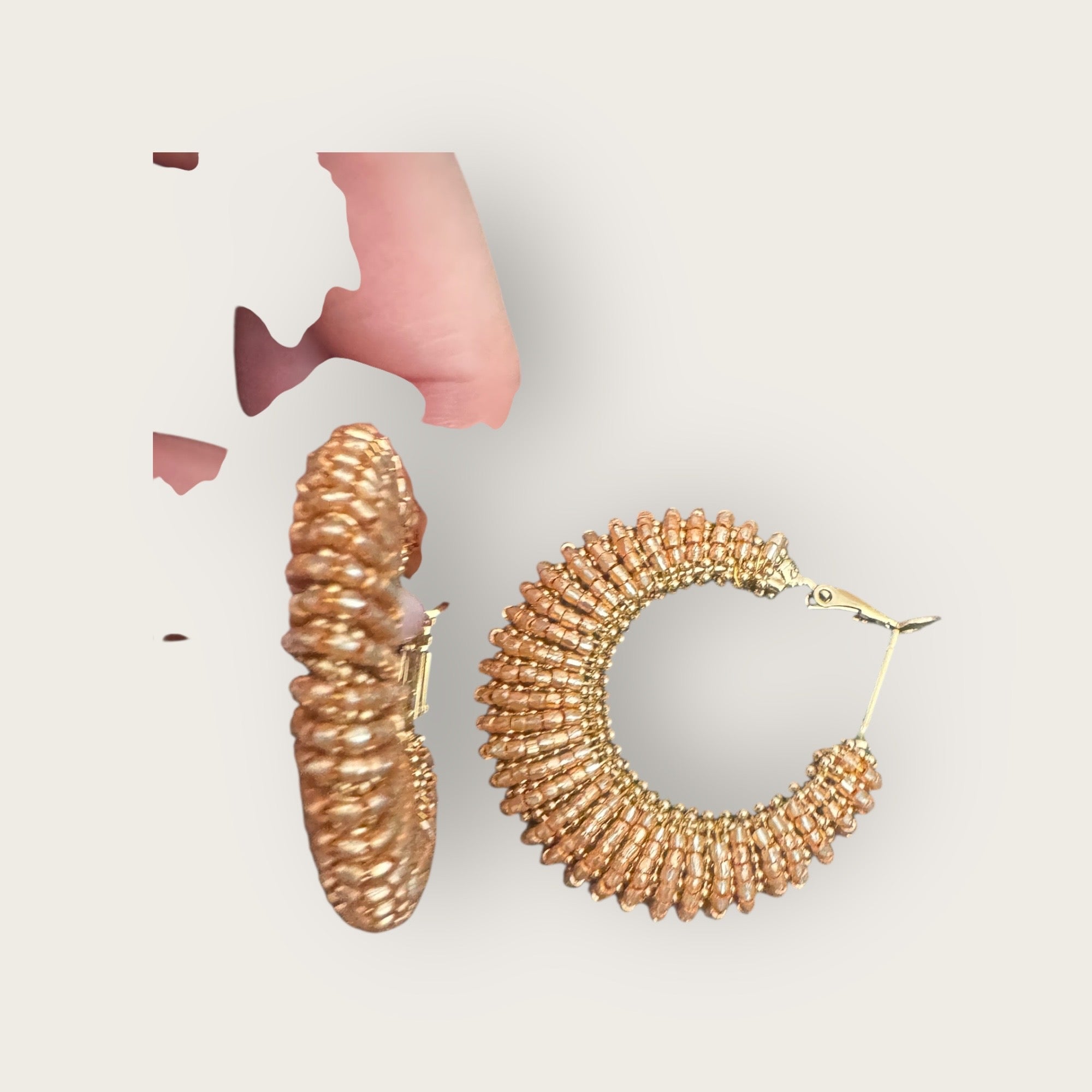 GAS BIJOUX - Boucles d’oreilles IZZIA grand modèle dorées à l’or fin - Mordoré