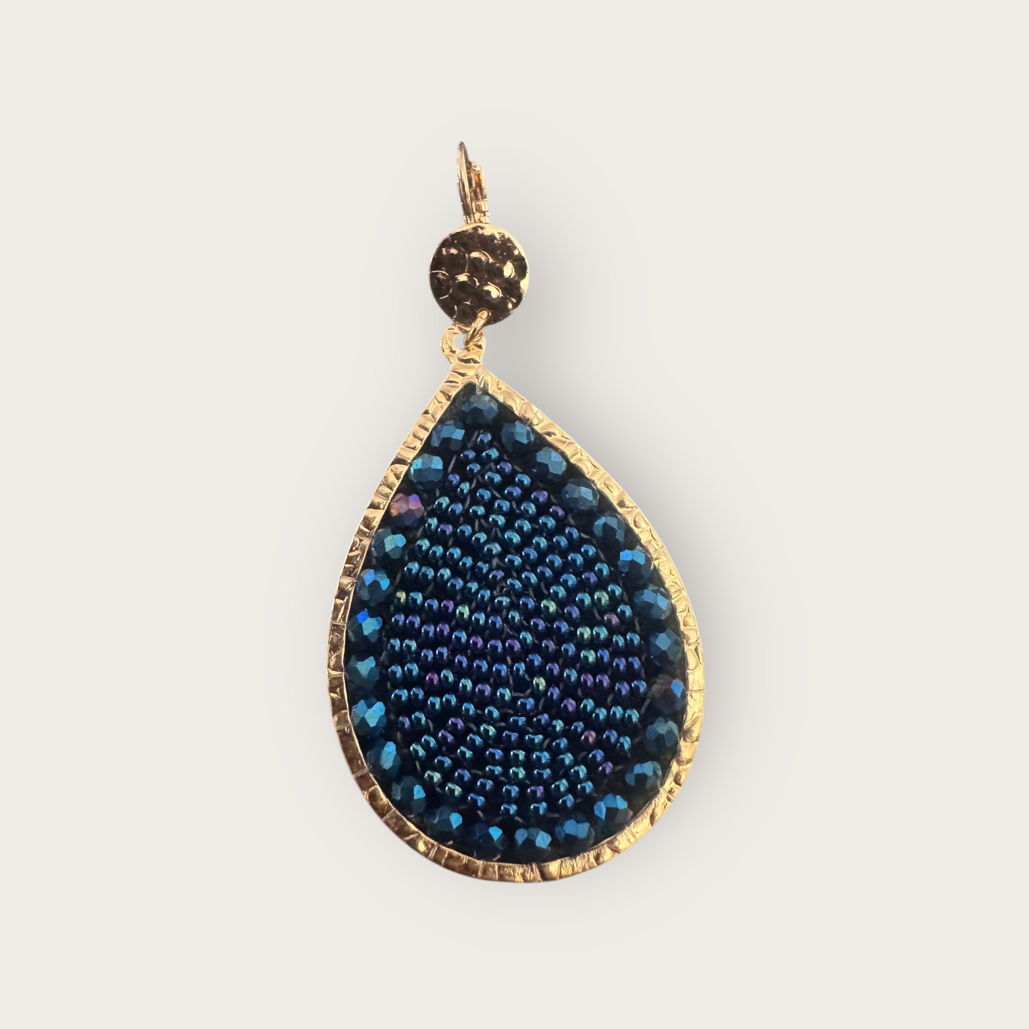 SANTIBE - Boucles d'oreilles MAXI YSE - Bleu marine - Préciser dormeuses ou clips
