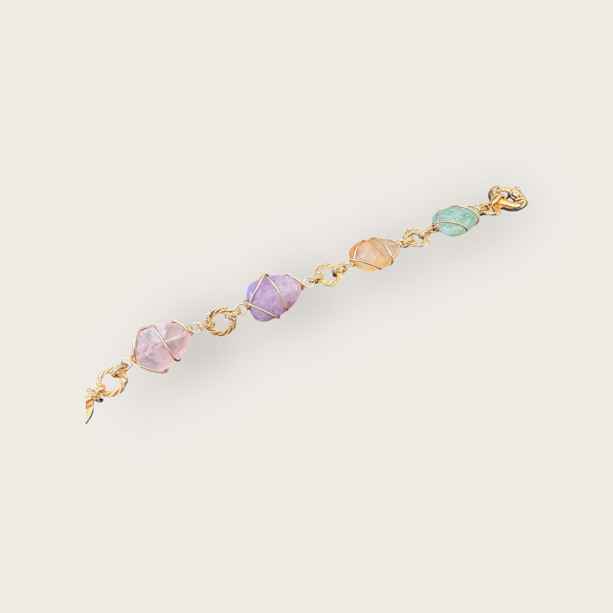 GAS BIJOUX - Bracelet RAINBOW multicolore doré à l'or fin