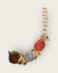 GAS BIJOUX - Collier SIRENA doré à l'or fin - Cornaline et Quartz