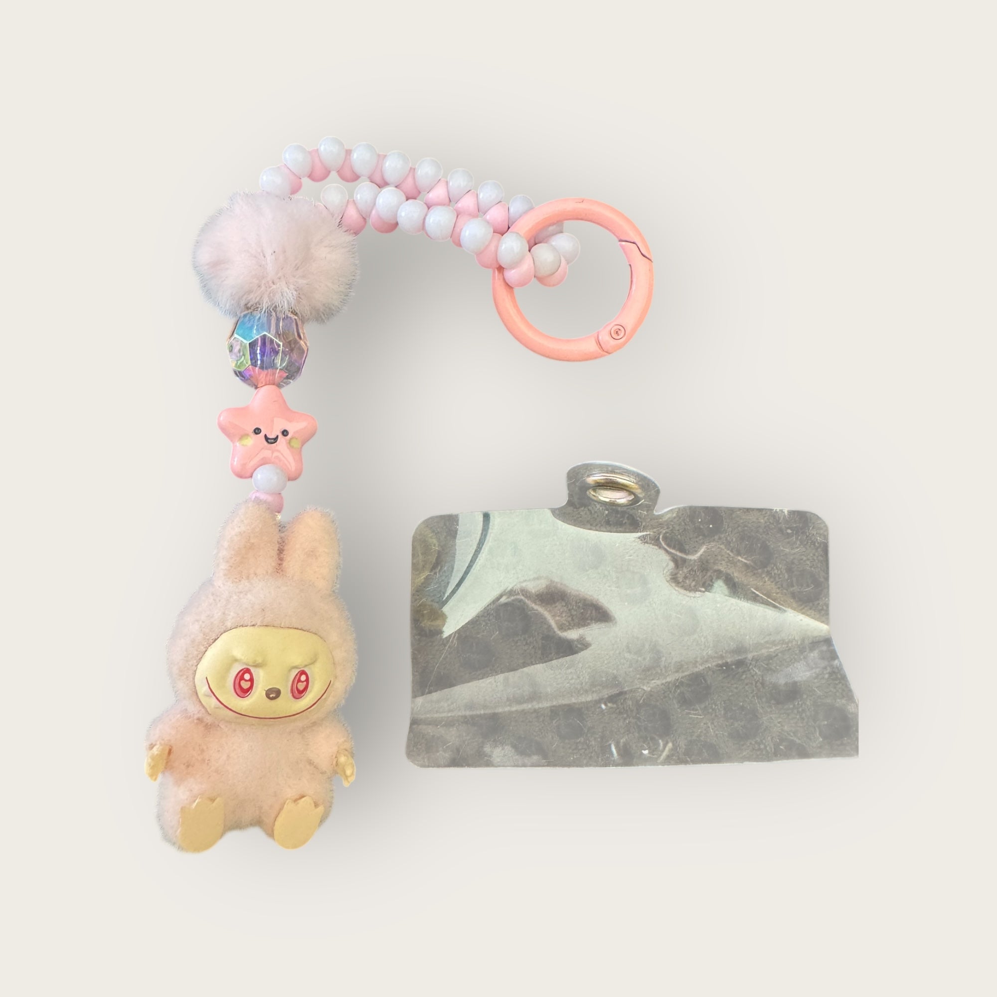 LABUBU - Bijoux de sac ou bijoux de téléphone - ROSE PALE