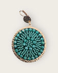 SANTIBE - Boucles d'oreilles SOLENE - Vert demoiselle - Préciser tiges droites ou clips