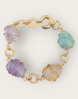 GAS BIJOUX - Bracelet RAINBOW multicolore doré à l'or fin