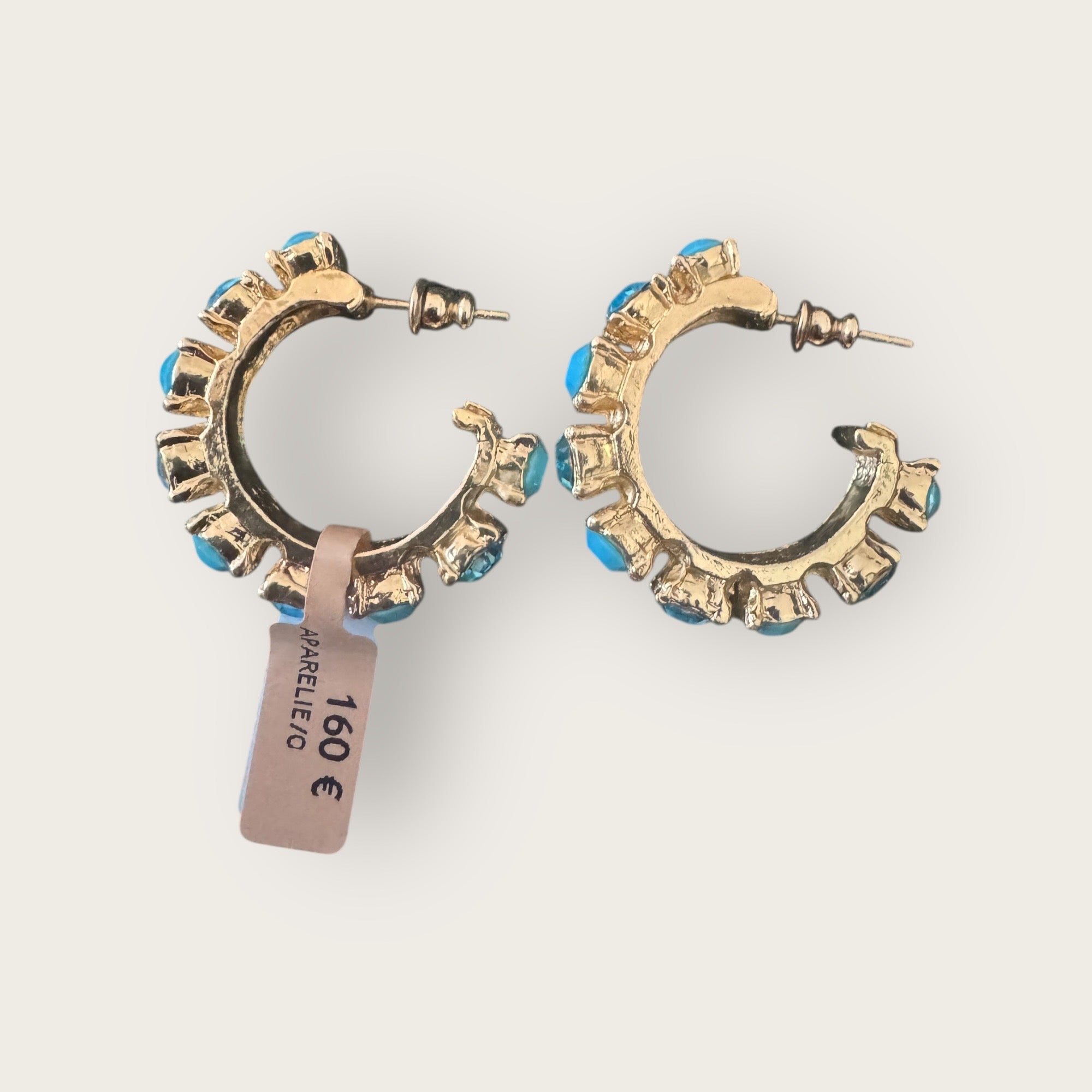 GAS BIJOUX - Boucles d'oreilles Parelie - Bleu