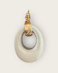 GAS BIJOUX - Boucles d’oreilles SELVA ivoire dorées à l’or fin petit modèle