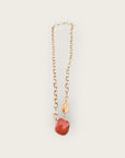GAS BIJOUX - Collier BILLY doré à l'or fin - Cornaline