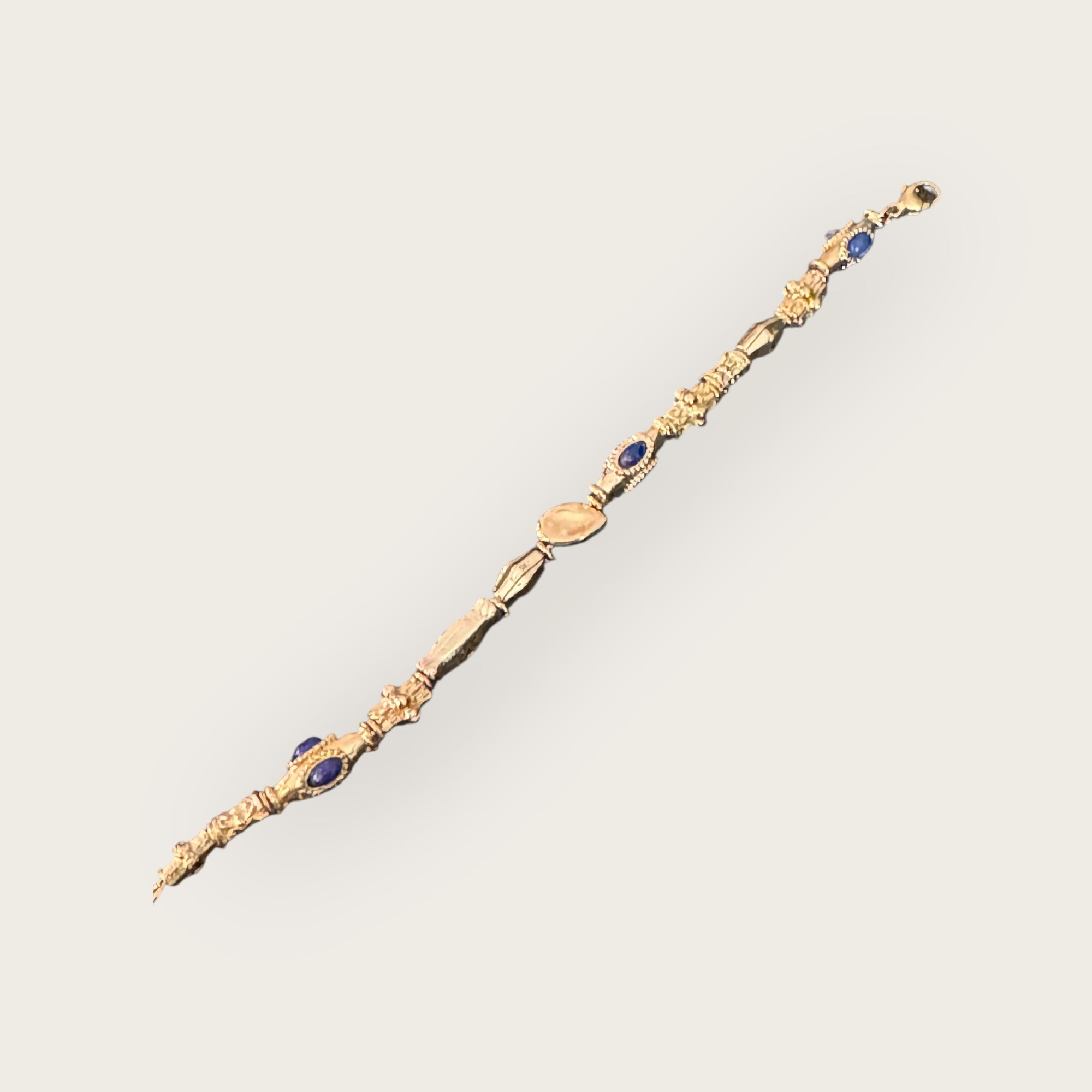GAS BIJOUX - Bracelet KALI doré à l'or fin et Lapis