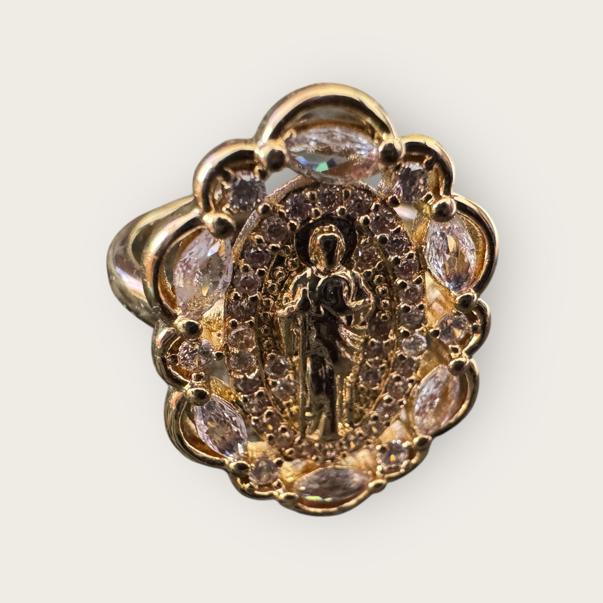 HYPNOCHIC - Bague MARIE cristal blanc ajustable - 8 modèles