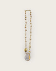 GAS BIJOUX - Collier BILLY doré dorée à l'or fin - Nacre Blanche