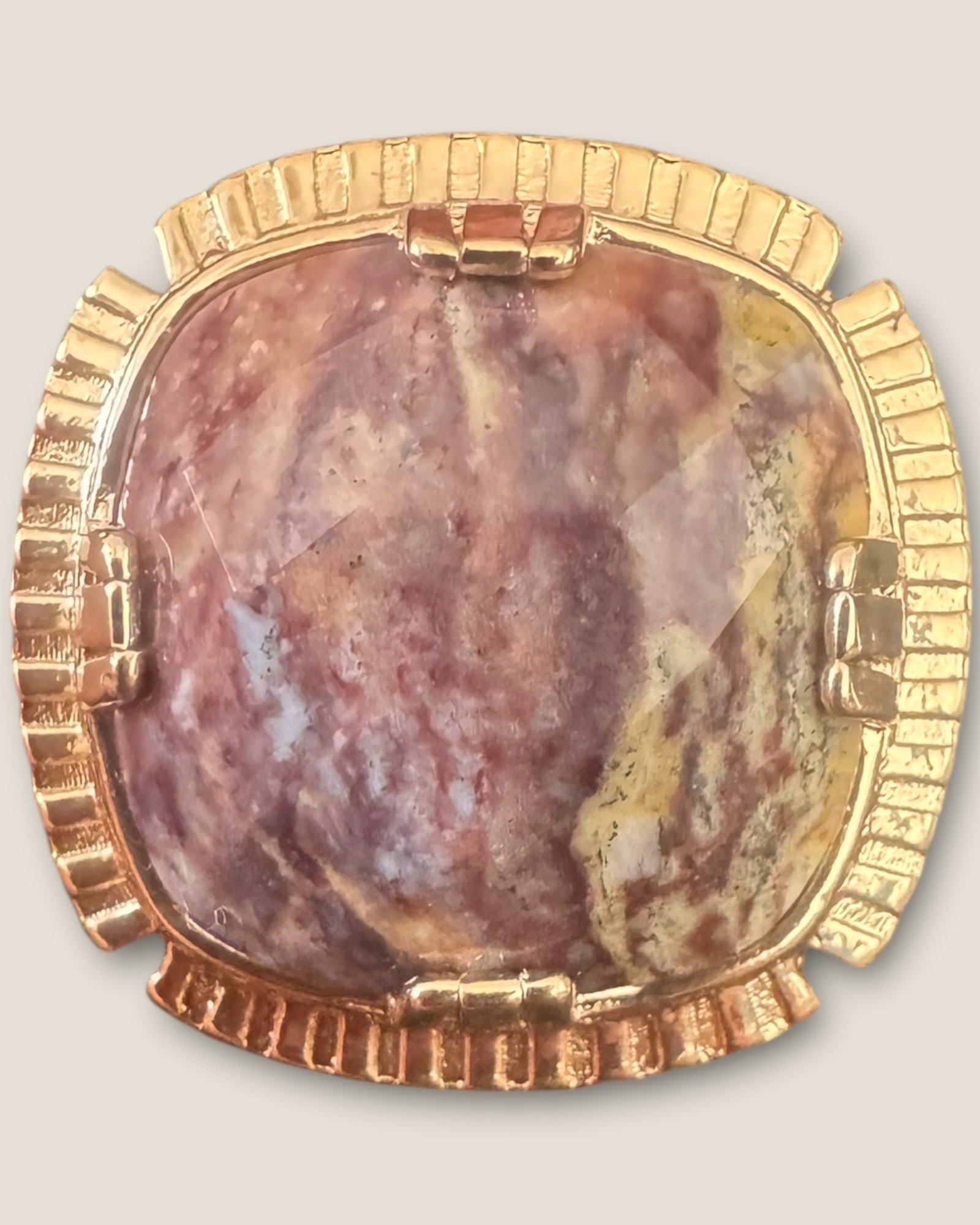 GAS BIJOUX - Bague ARTY chevalière dorée à l’or fin - Nouvelle forme -