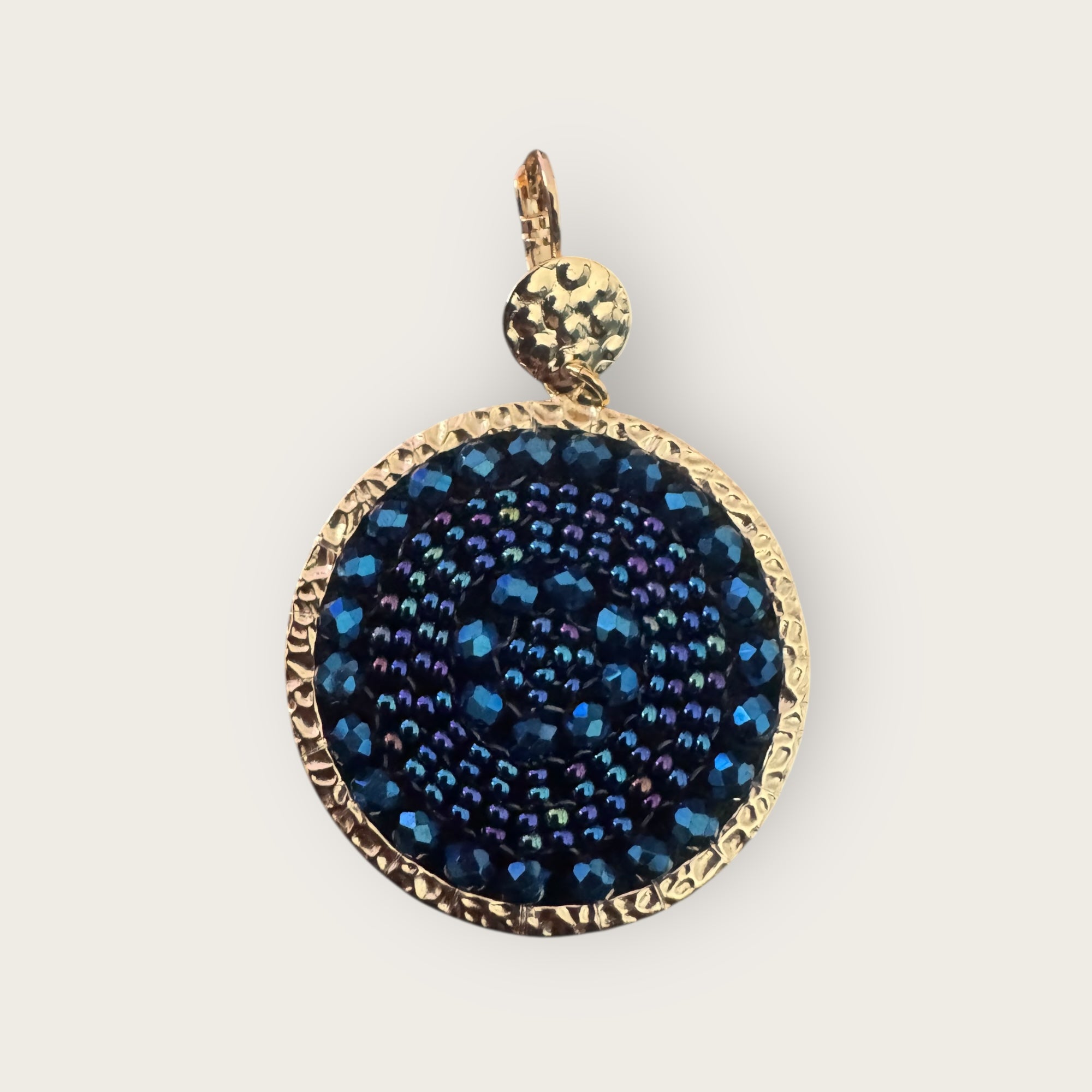 SANTIBE - Boucles d'oreilles SOLENE - Bleu marine - Préciser tiges droites ou clips