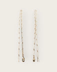 GAS BIJOUX - Collier SCAPULAIRE serti doré à l'or fin - Jaspe et labrodorite avec de la poudre d'or