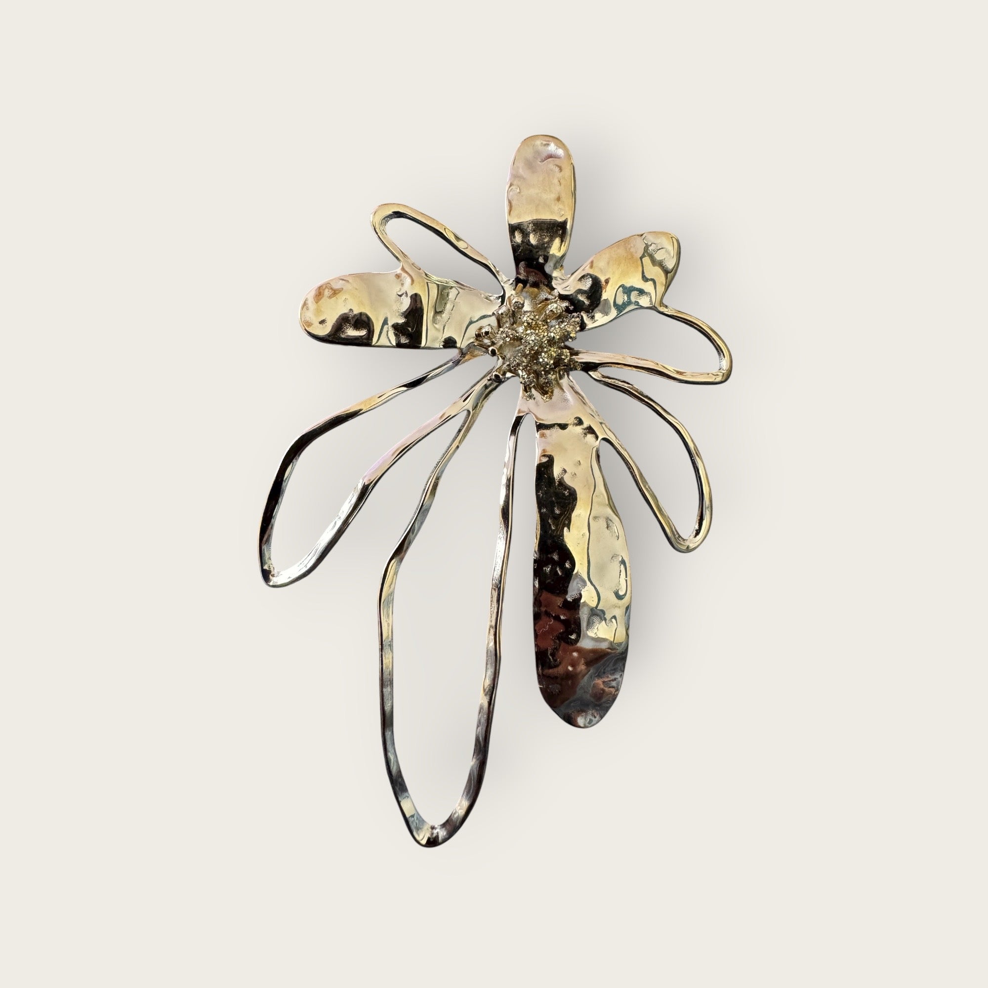 JORGINA - Boucles d'oreilles fleur, Maxi boucles