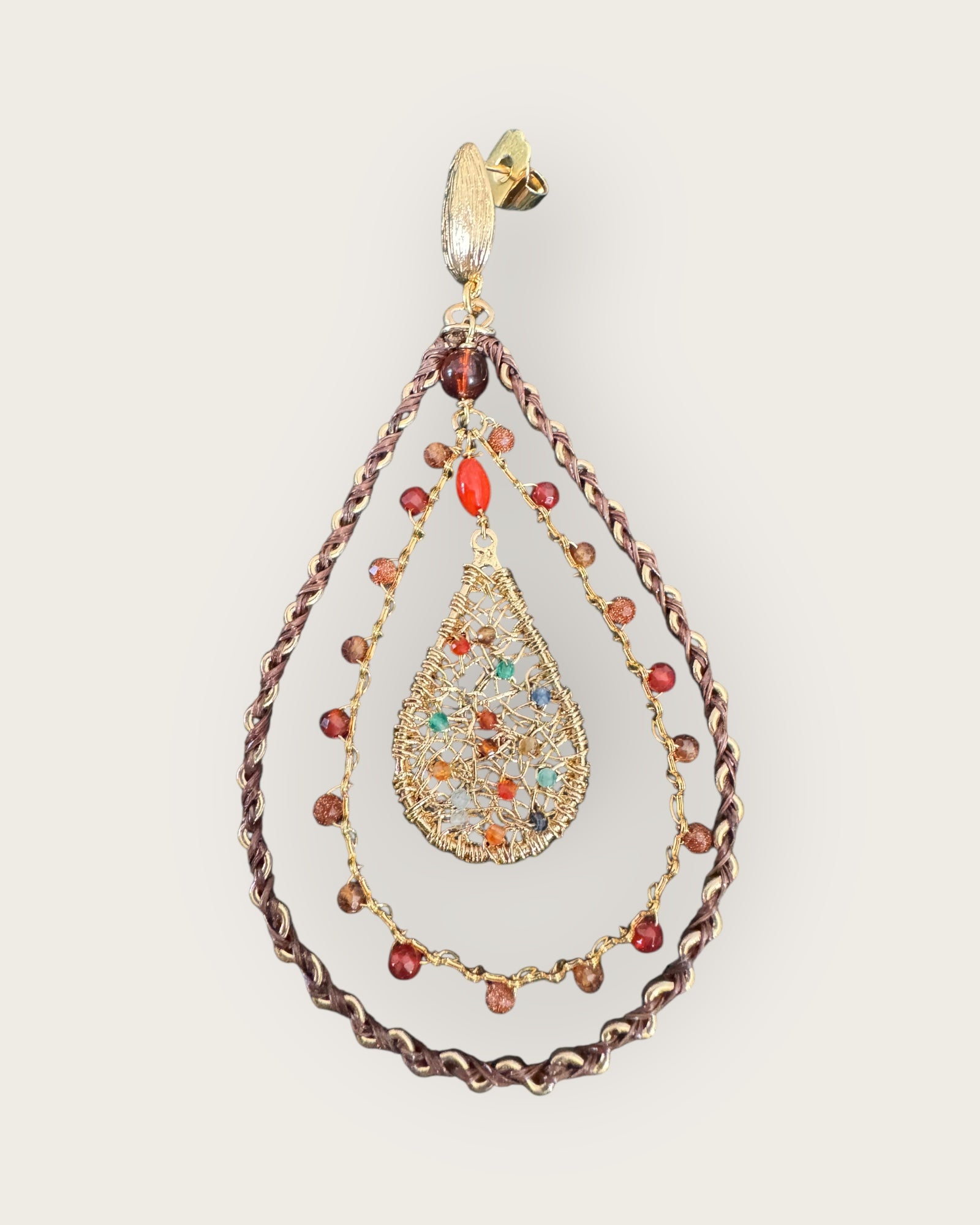 GAS BIJOUX - Boucles NYMPHEAS NUBIA grand modèle dorées à l'or fin - Nouveau modèle