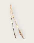 GAS BIJOUX - Collier SERTI SCAPULAIRE doré à l'or fin et scarabée beige