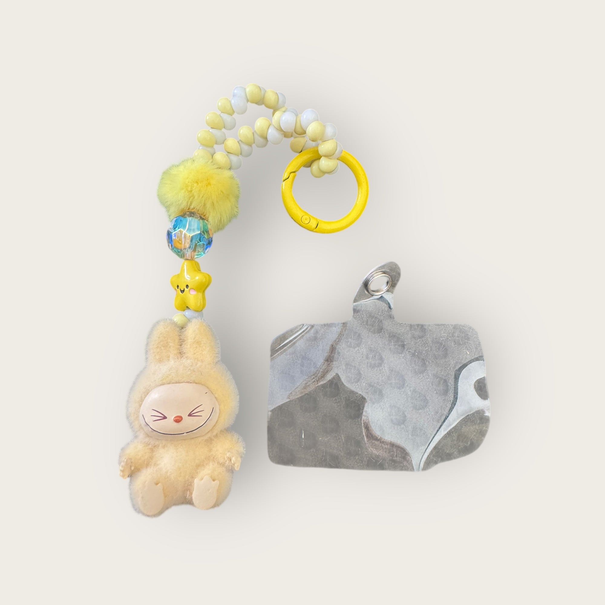 LABUBU - Bijoux de sac ou bijoux de téléphone - JAUNE PALE
