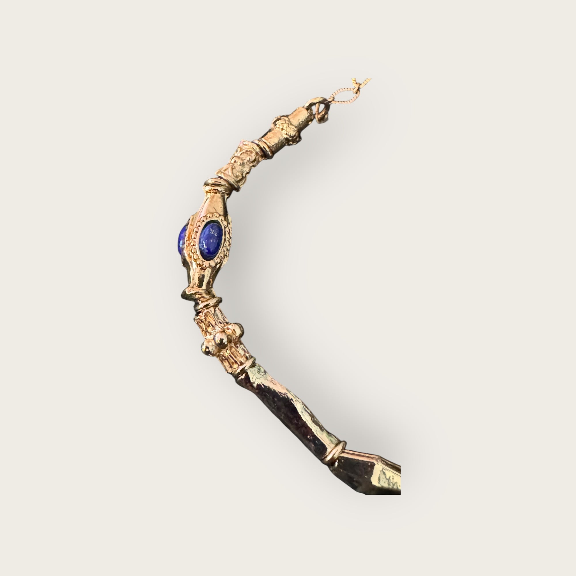 GAS BIJOUX - Bracelet KALI doré à l'or fin et Lapis
