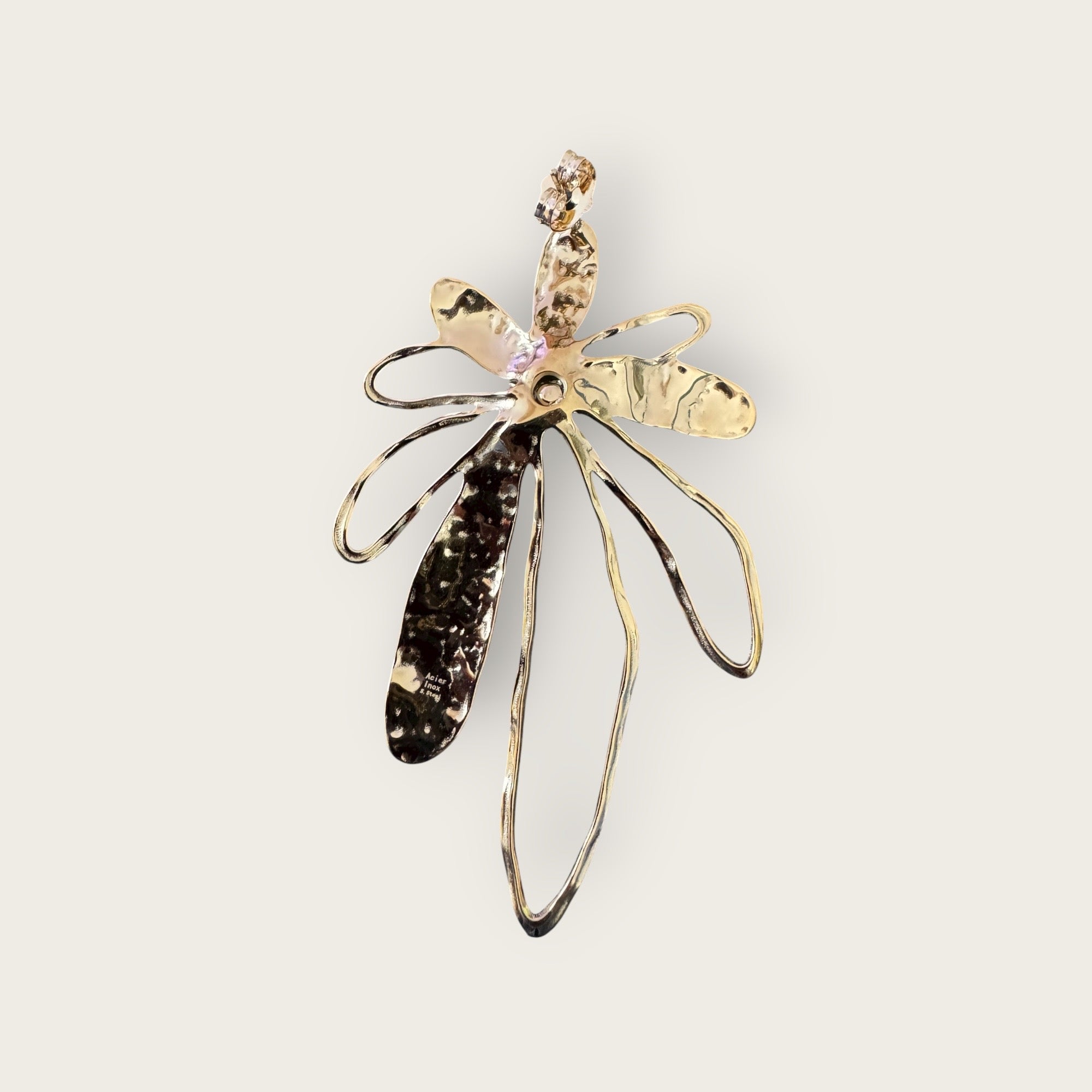 JORGINA - Boucles d'oreilles fleur, Maxi boucles