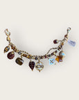 GAS BIJOUX - Bracelet COMEDIA doré à l'or fin - tons de marron