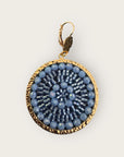 SANTIBE - Boucles d'oreilles SOLENE - Céleste - Préciser tiges droites ou clips