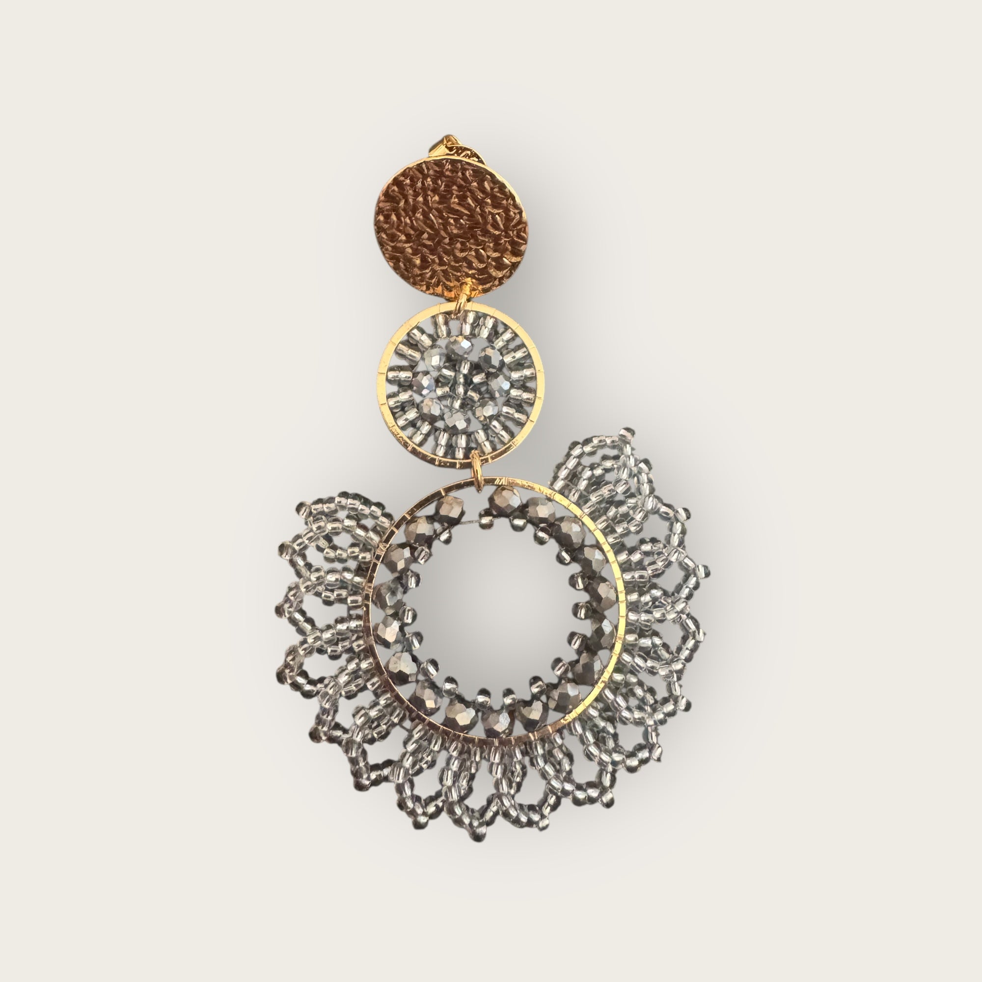 SANTIBE - Boucles d'oreilles TANGO - Argent - Préciser en commentaire tiges droites ou clips