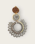 SANTIBE - Boucles d'oreilles TANGO - Argent - Préciser en commentaire tiges droites ou clips