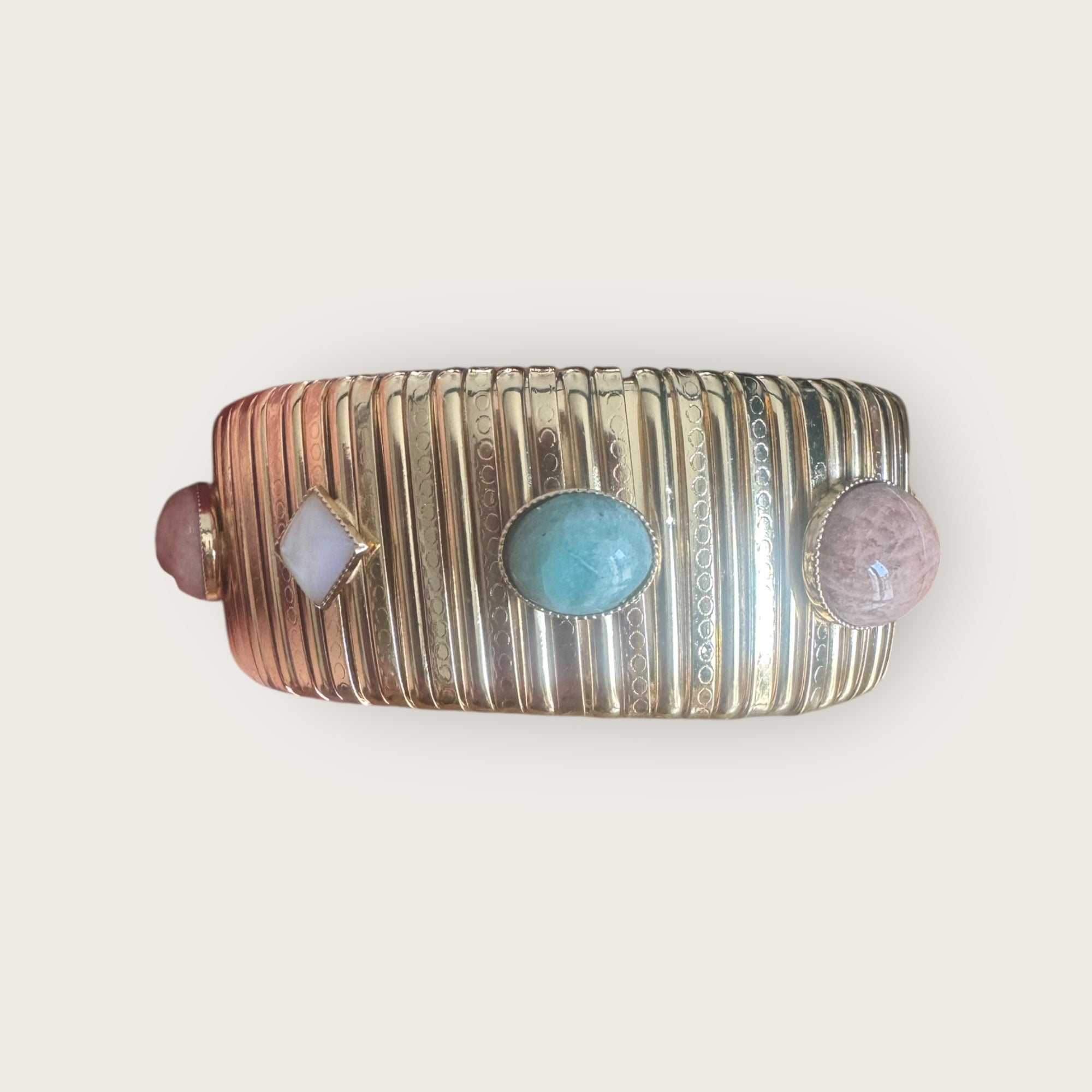 GAS BIJOUX - Bracelet STRADA grand modèle métal doré à l'or fin