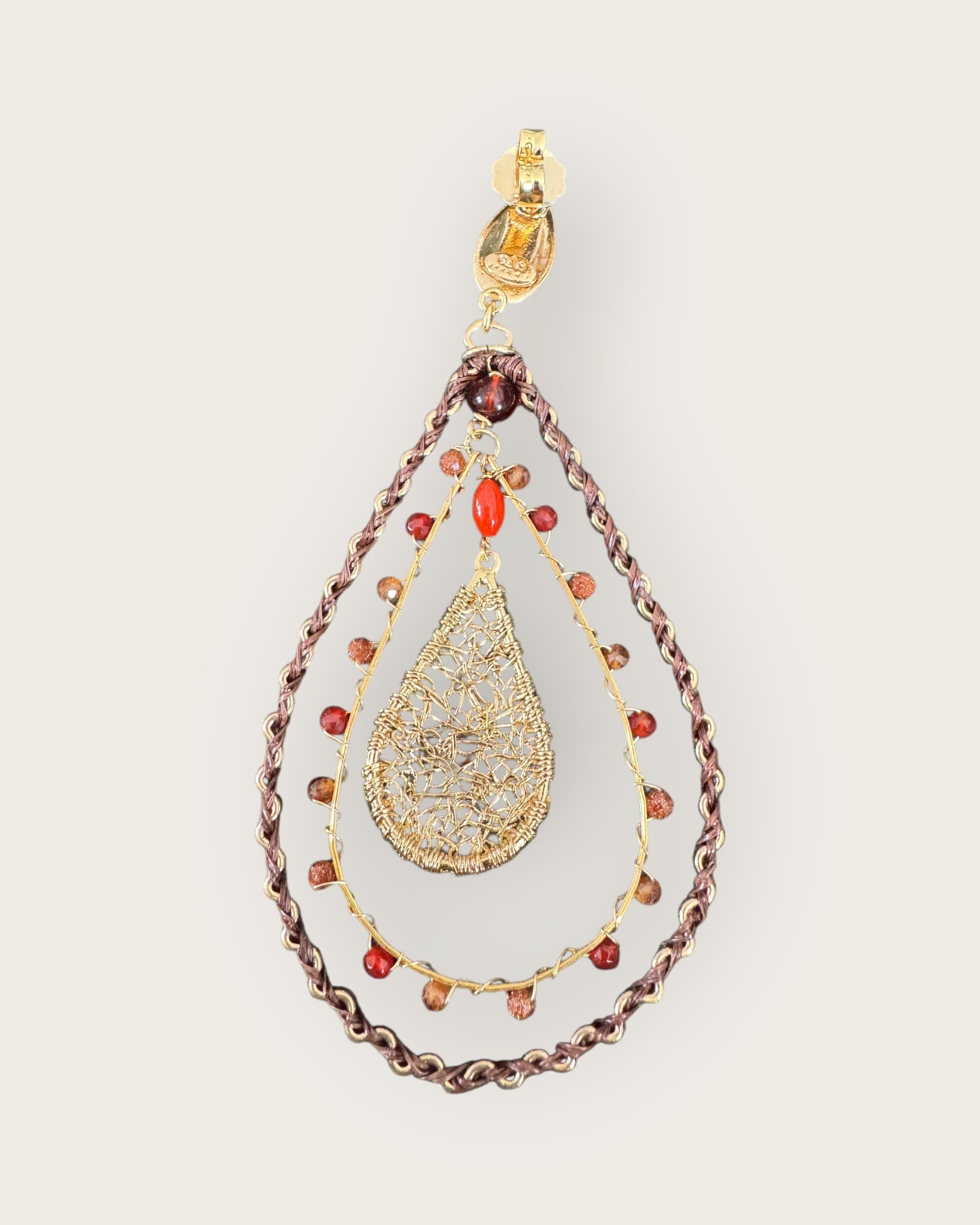 GAS BIJOUX - Boucles NYMPHEAS NUBIA grand modèle dorées à l'or fin - Nouveau modèle