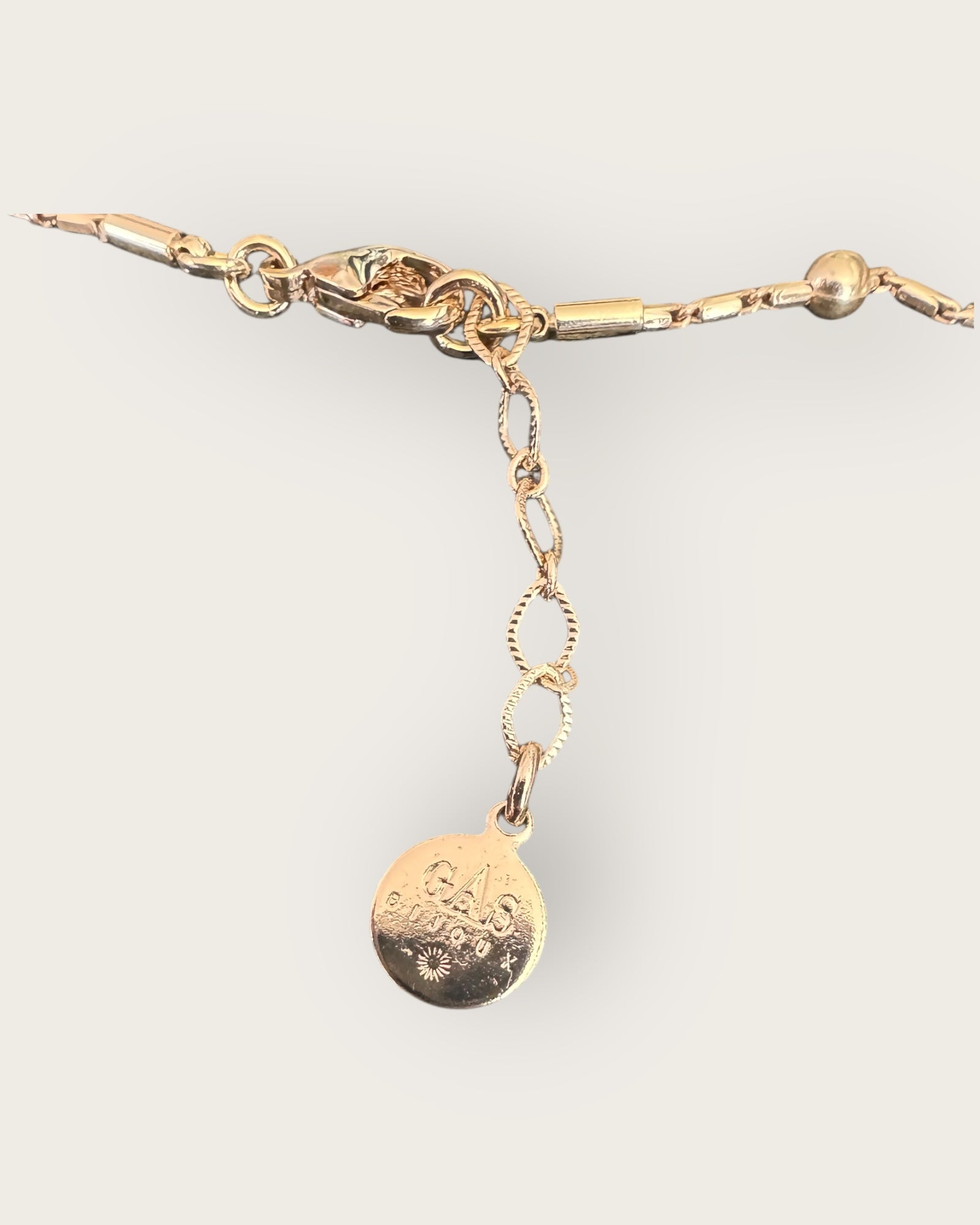 GAS BIJOUX - Collier BELLA VITA doré à l'or fin - Quartz rose