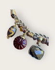 GAS BIJOUX - Bracelet COMEDIA doré à l'or fin - tons de marron