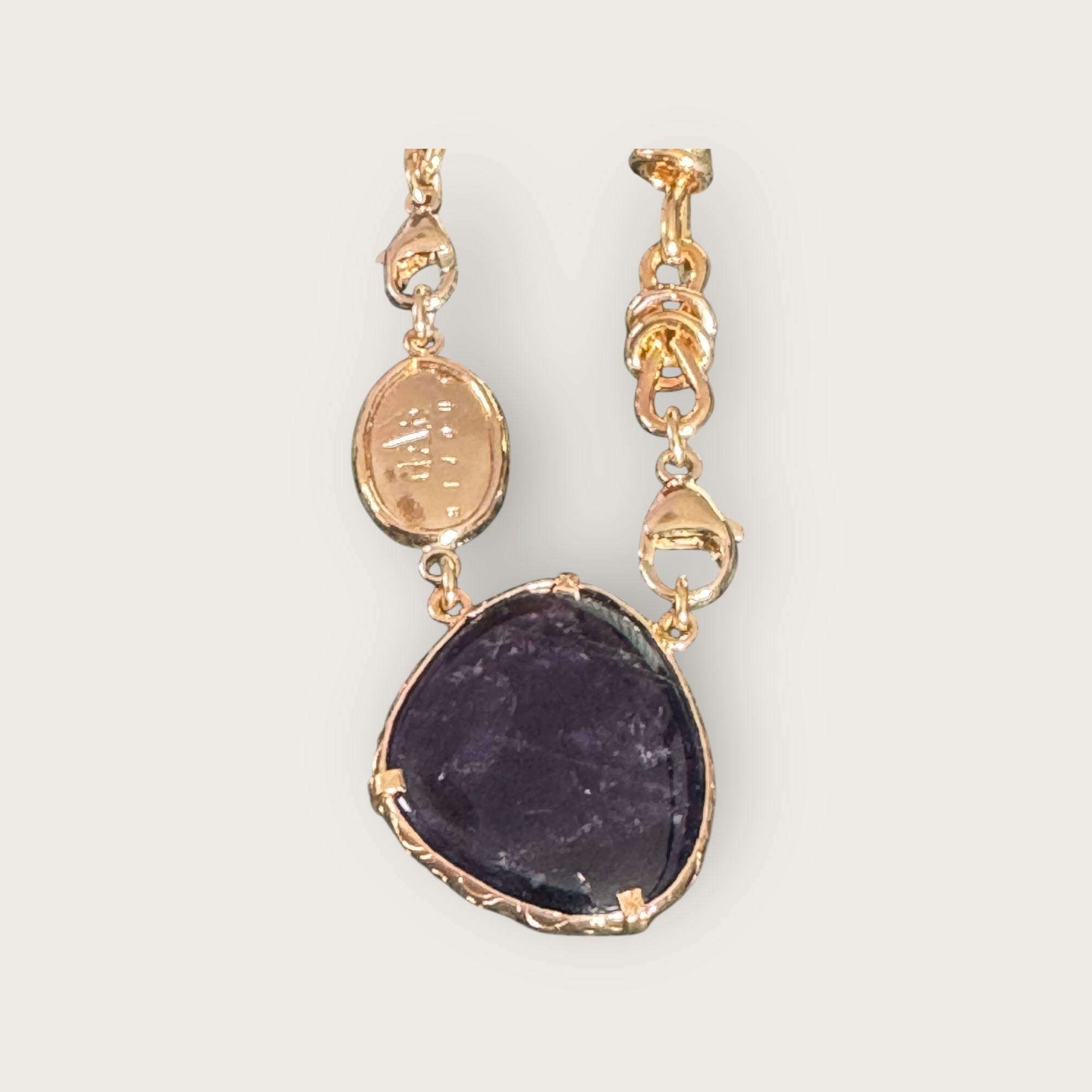 GAS BIJOUX - Collier BILLY doré à l'or fin - Améthyste