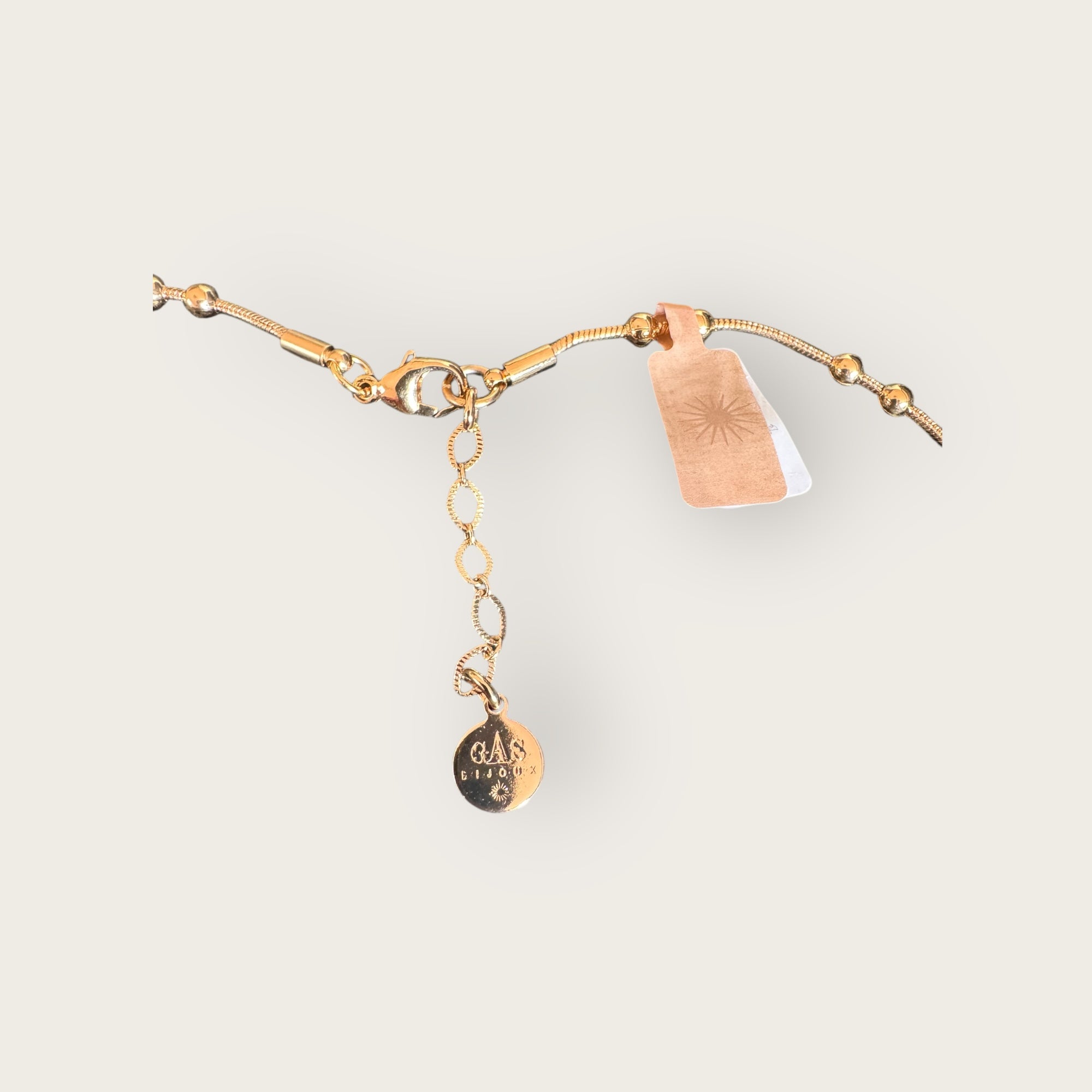 GAS BIJOUX - Collier BELLAVITA en métal doré à l'or fin avec charm's
