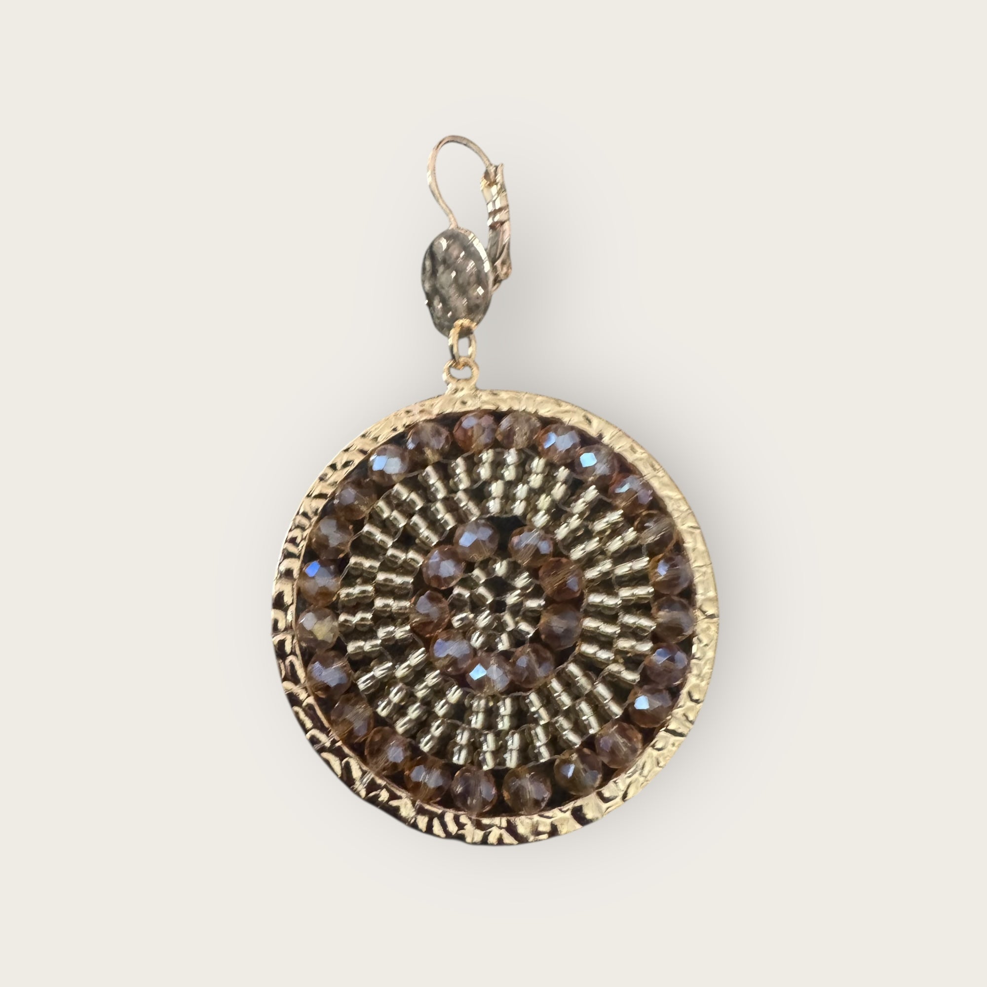 SANTIBE - Boucles d'oreilles SOLENE - Noisettev- Préciser tiges droites ou clips