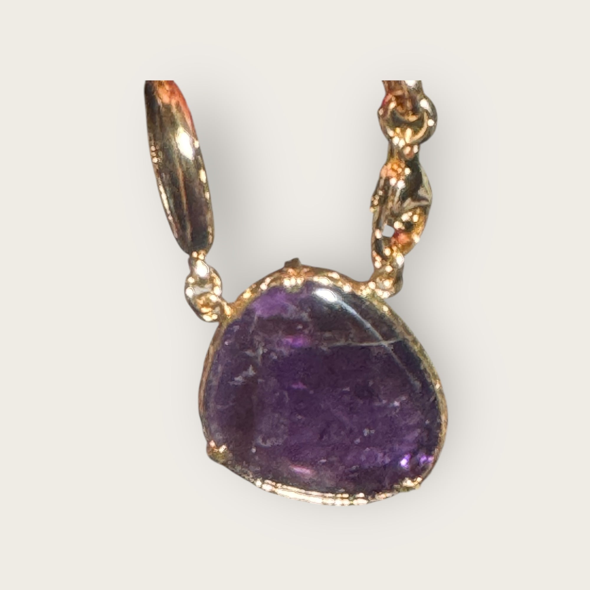 GAS BIJOUX - Collier BILLY doré à l'or fin - Améthyste