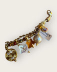 GAS BIJOUX - Bracelet COMEDIA doré à l'or fin - tons de marron