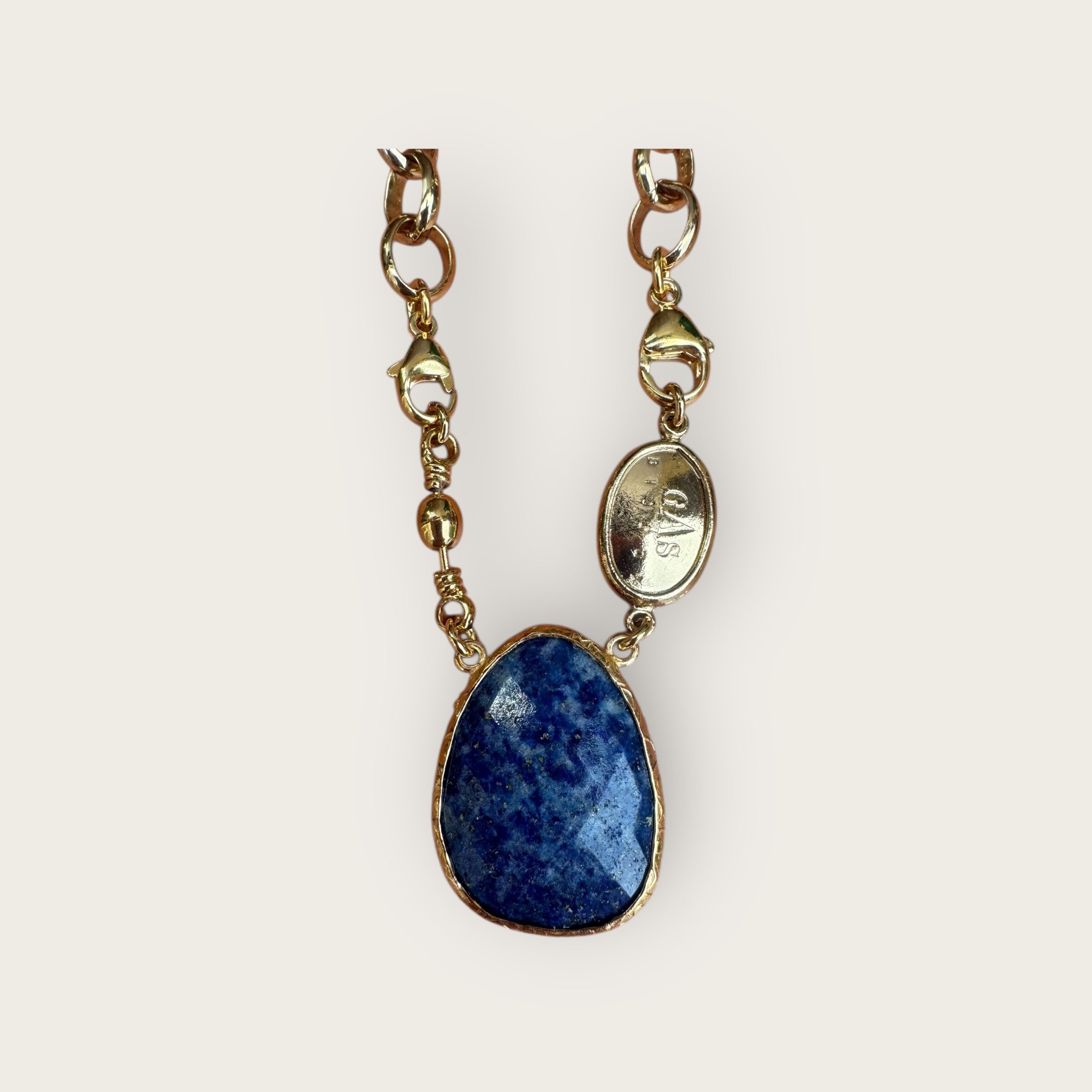 GAS BIJOUX - Collier BILLY doré à l’or fin - LAPIS