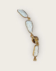 GAS BIJOUX - Collier CAYO doré à l'or fin et nacre blanche