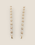 GAS BIJOUX - Collier BILLY doré à l’or fin - Cabochon quartz rose œil de nazar - RARE