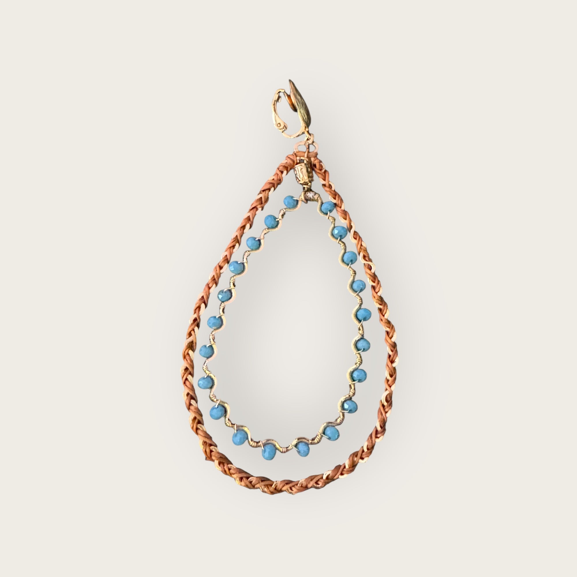 GAS BIJOUX - Boucles d'oreilles NYMPHEAS NUBIA doré à l'or fin grand modèle - CLIPS