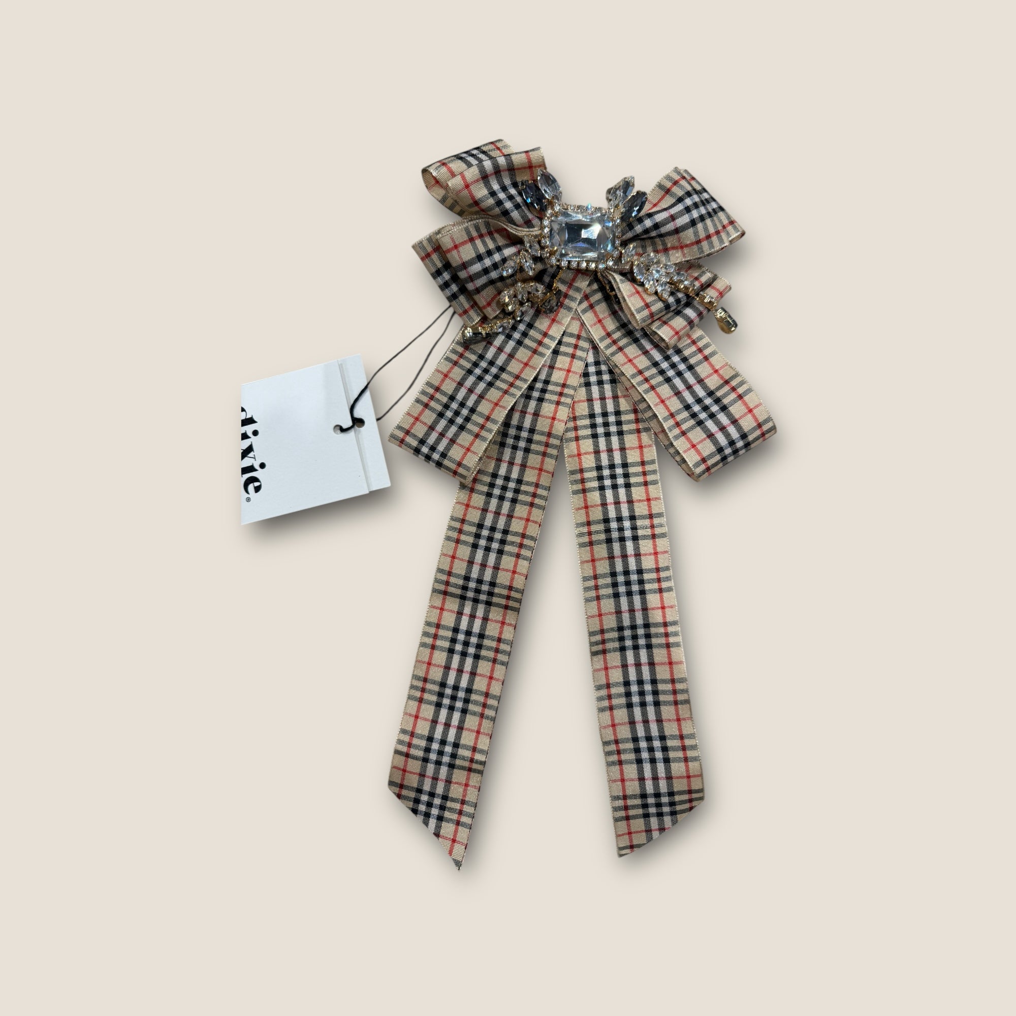 DIXIE - Broche noeud marron
