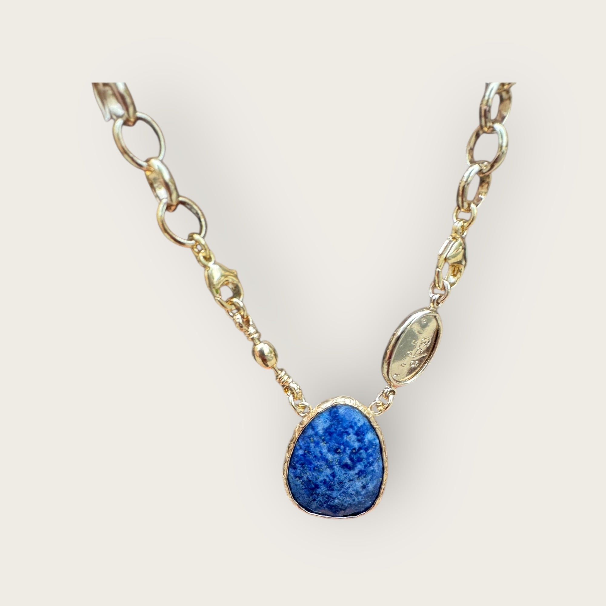 GAS BIJOUX - Collier BILLY doré à l’or fin - LAPIS