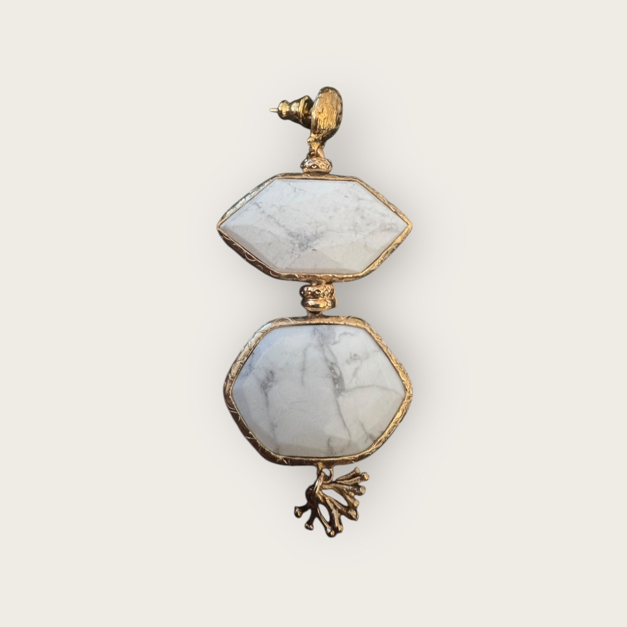 GAS BIJOUX - Boucles d'oreilles SILENZA 2.0 dorée à l'or fin - Nouveau modèle