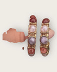 GAS BIJOUX - Boucles d'oreilles Parelie - multicolore tons de mauve