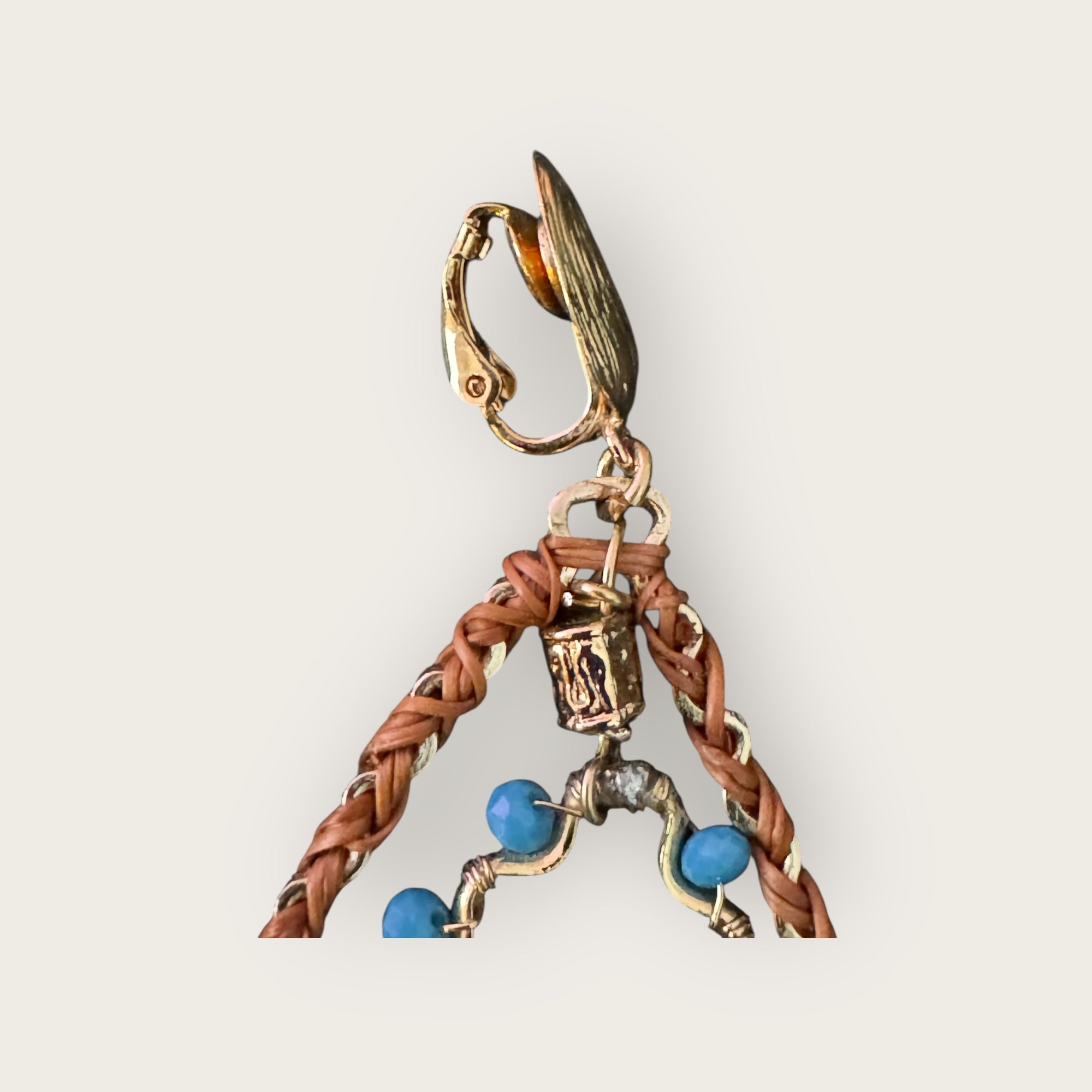GAS BIJOUX - Boucles d'oreilles NYMPHEAS NUBIA doré à l'or fin grand modèle - CLIPS