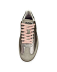 SUN 68 - BASKETS - Silver CALIFORNIA SUN leather and suede