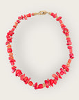 GAS BIJOUX - Collier ALOHA mini doré à l'or fin - Corail Bambou - BEST SELLER
